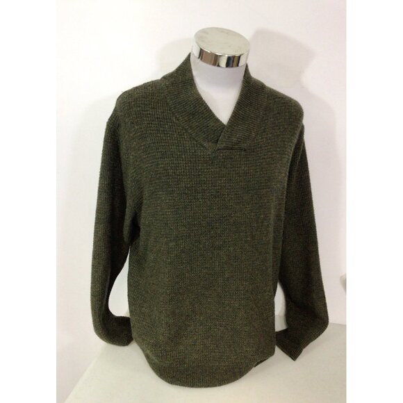 Schott Bros Wool Sweater Shawl Neck Mens XL - Picture 5 of 11
